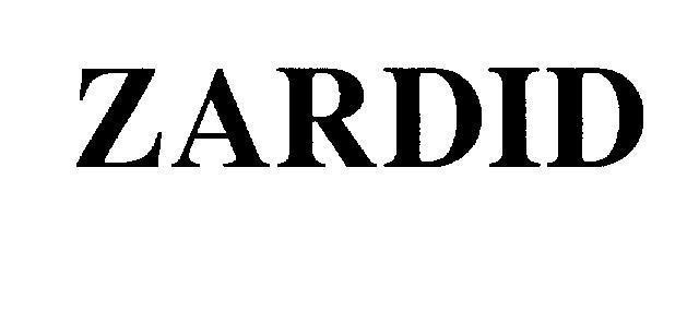 Mẫu nhãn hiệu ZARDID