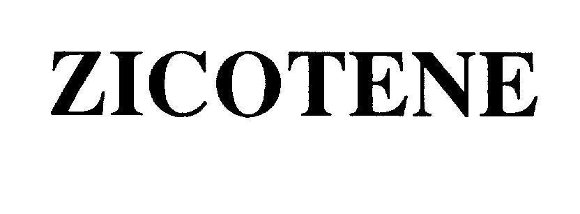 Mẫu nhãn hiệu ZICOTENE