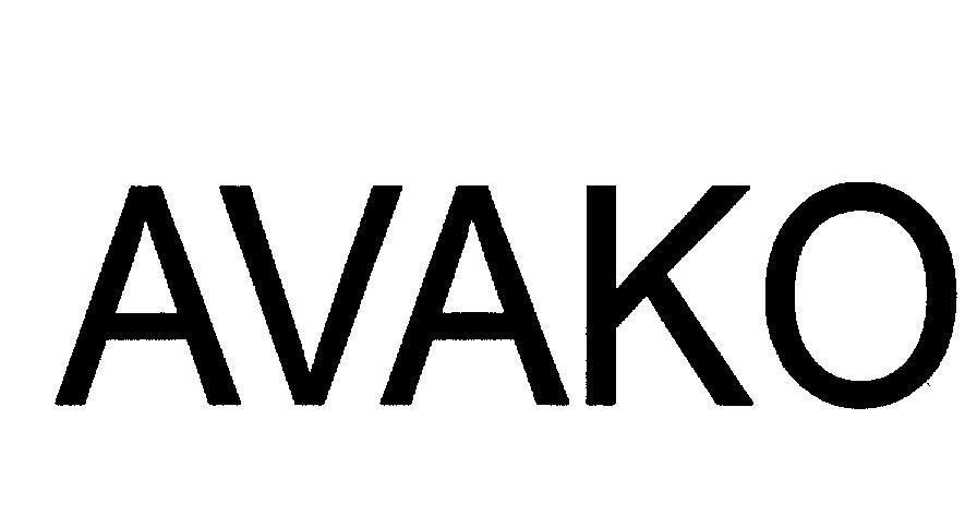 Mẫu nhãn hiệu AVAKO