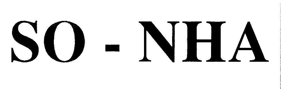 Mẫu nhãn hiệu SO - NHA
