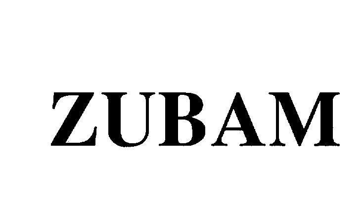 Mẫu nhãn hiệu ZUBAM