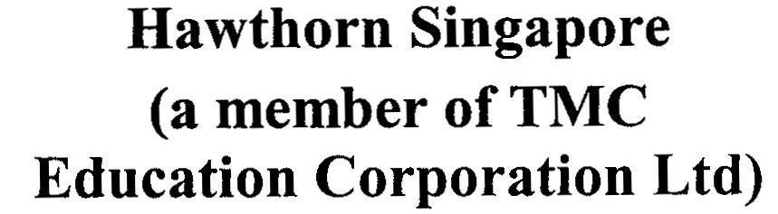 Mẫu nhãn hiệu Hawthorn Singapore (a member of TMC Education Corporation Ltd)