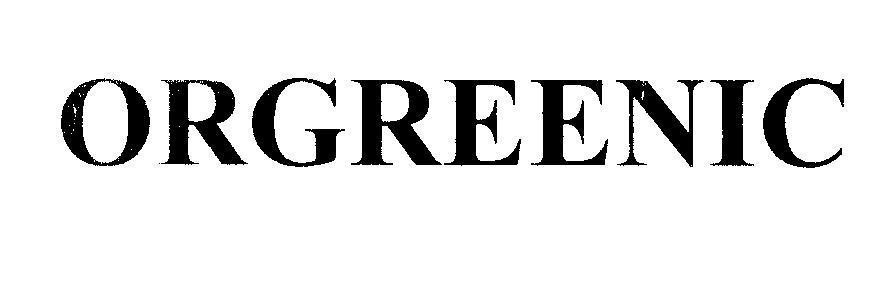 Mẫu nhãn hiệu ORGREENIC