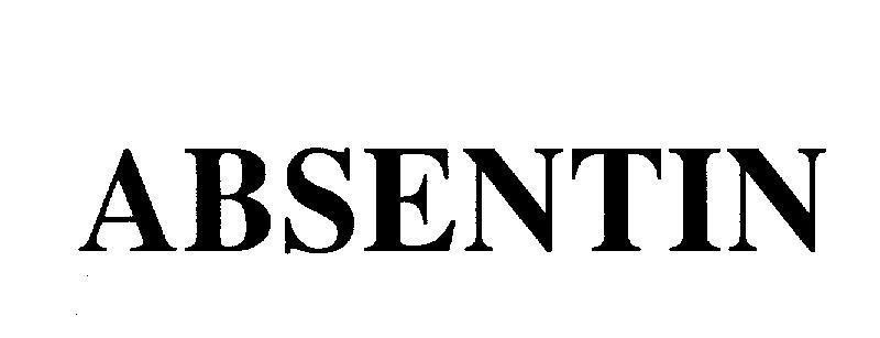 Mẫu nhãn hiệu ABSENTIN