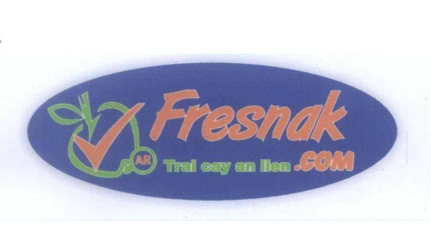 Mẫu nhãn hiệu Fresnak .COM V AR Trai cay an lien