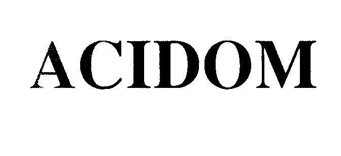 Mẫu nhãn hiệu ACIDOM
