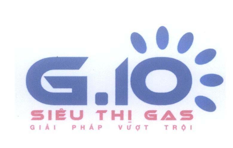 Mẫu nhãn hiệu G.10 G10 Siêu Thị Gas Giải Pháp Vượt Trội