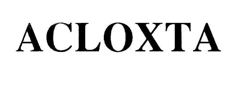Mẫu nhãn hiệu ACLOXTA