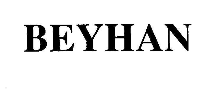 Mẫu nhãn hiệu BEYHAN