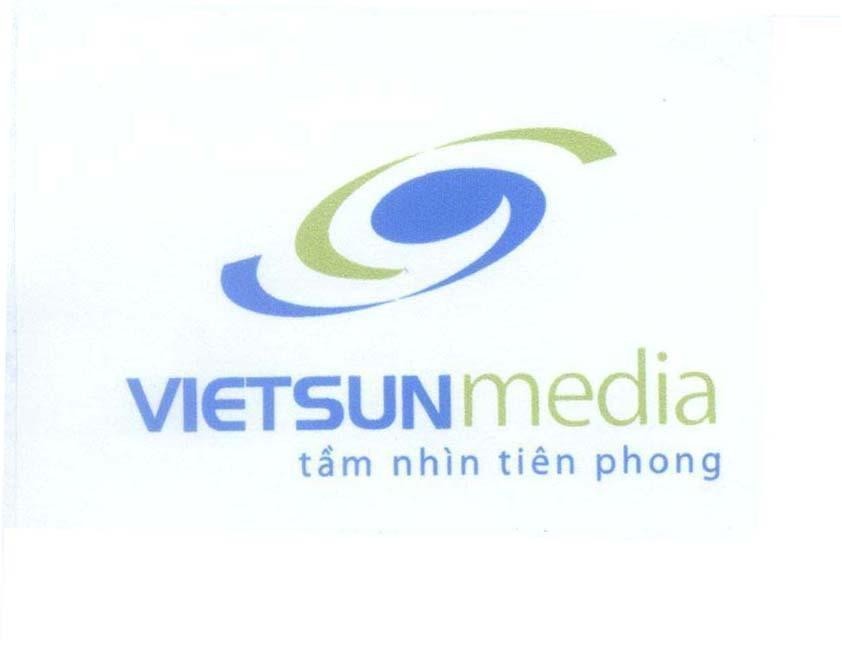 Mẫu nhãn hiệu VIETSUN media tầm nhìn tiên phong