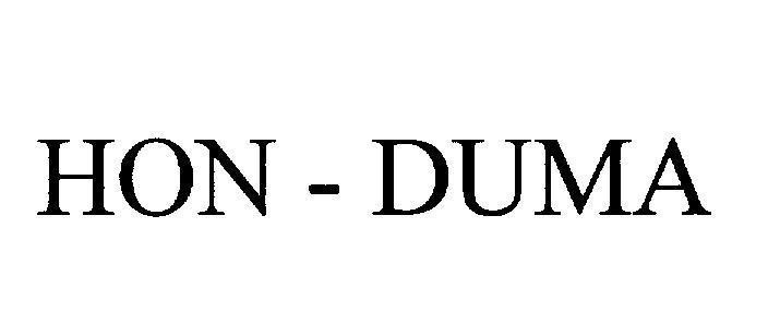 Mẫu nhãn hiệu HON - DUMA