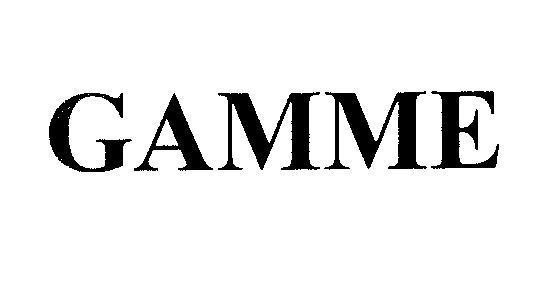 Mẫu nhãn hiệu GAMME