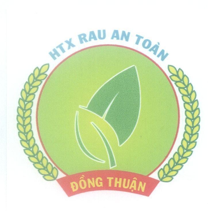 Mẫu nhãn hiệu HTX Rau An Toàn Đồng Thuận