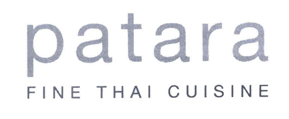 Mẫu nhãn hiệu patara FINE THAI CUISINE