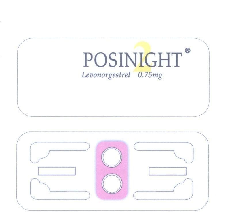 Mẫu nhãn hiệu 2 POSINIGHT Levonorgestrel 0.75mg