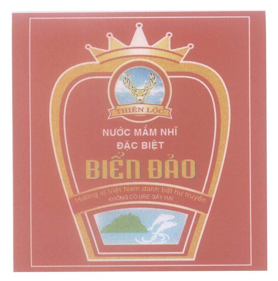 Mẫu nhãn hiệu Thiên Lộc Nước Mắm Nhĩ Đặc Biệt Biển Đảo Hương vị Việt Nam danh bất hư truyền Không Có URE Gây Hại