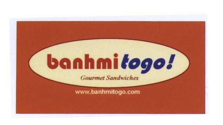 Mẫu nhãn hiệu banhmi togo Gourmet Sandwiches www.banhmitogo.com