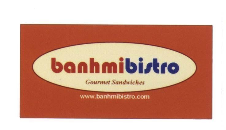Mẫu nhãn hiệu banhmibistro banhmi bistro Gourmet Sandwiches www.banhmibistro.com