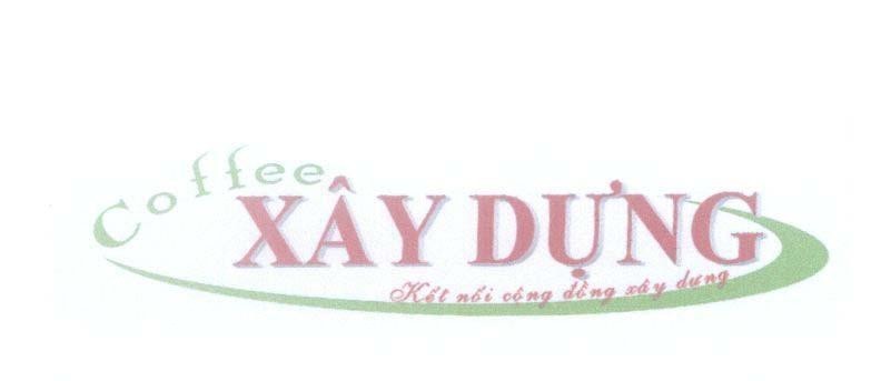 Mẫu nhãn hiệu Xây Dựng Coffee Kết nối cộng đồng xây dựng