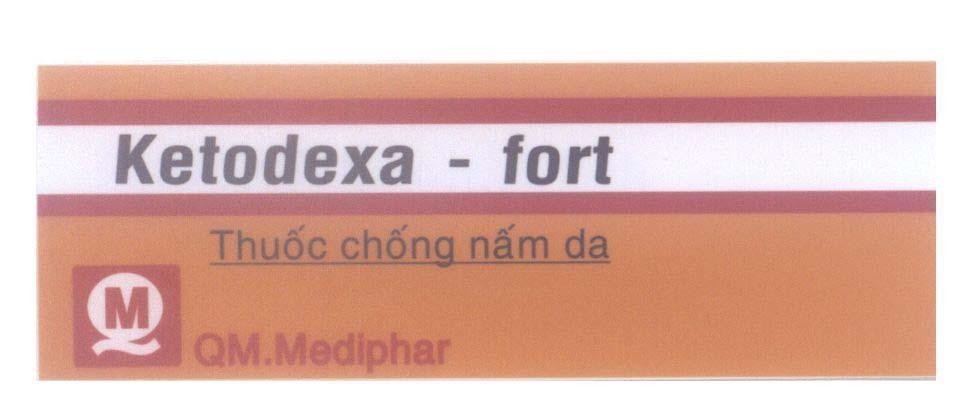 Mẫu nhãn hiệu Ketodexa - fort QM.Mediphar Thuốc chống nâm da