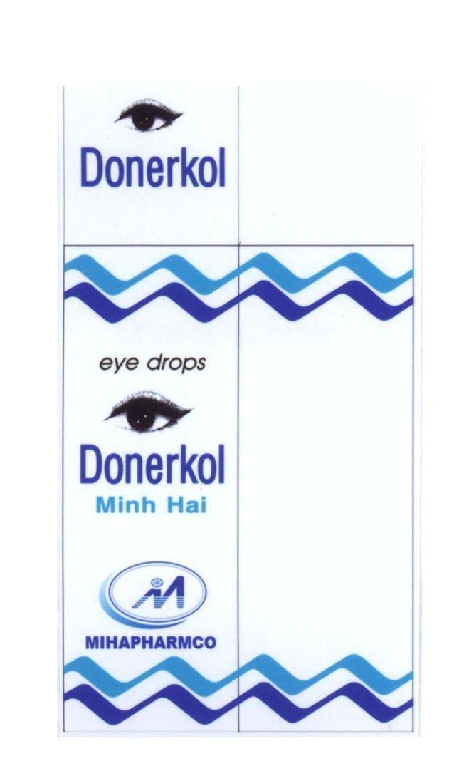Mẫu nhãn hiệu Donerkol Minh Hai M MIHAPHARMCO eye drops
