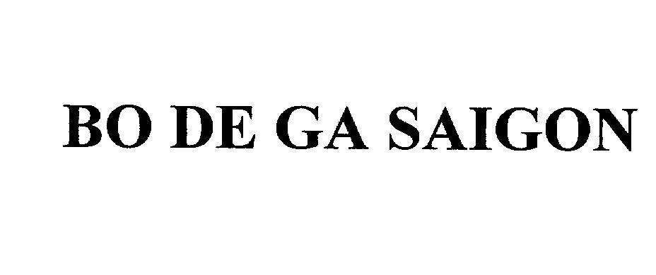Mẫu nhãn hiệu BO DE GA SAIGON
