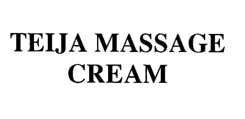 Mẫu nhãn hiệu TEIJA MASSAGE CREAM