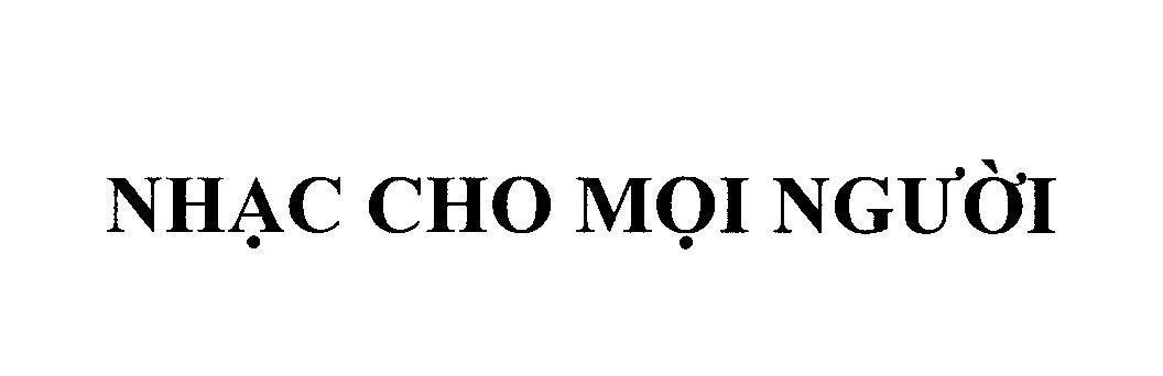 Mẫu nhãn hiệu Nhạc Cho Mọi Người