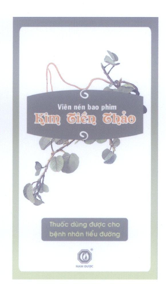 Mẫu nhãn hiệu Kim Tiền Thảo viên nén bao phim Thuốc dùng được cho bệnh nhân tiểu đường Nam Dược