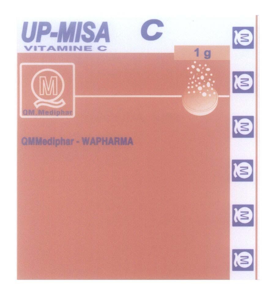 Mẫu nhãn hiệu UP-MISA C VITAMINE C QM.Mediphar - WAPHARMA