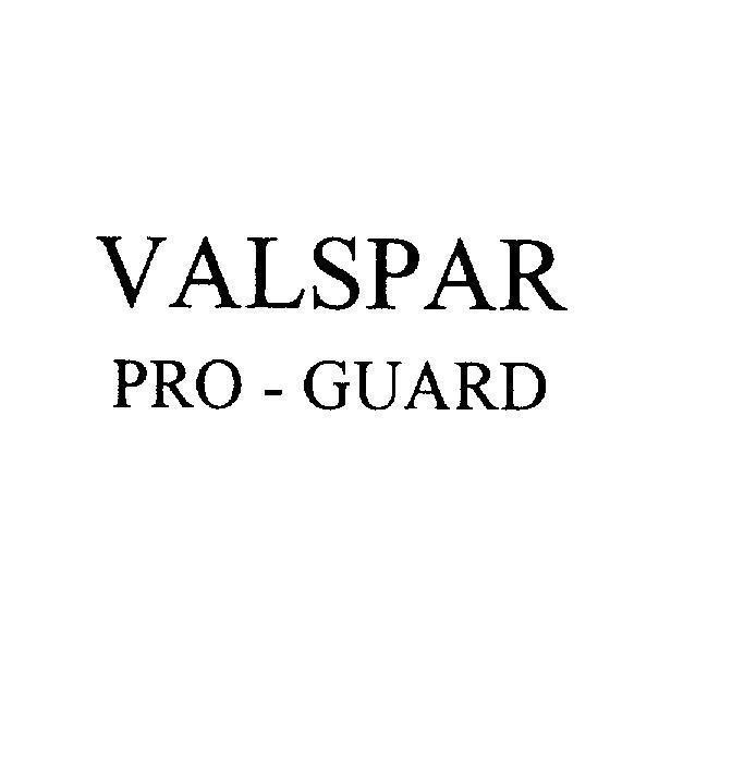 Mẫu nhãn hiệu VALSPAR PRO - GUARD