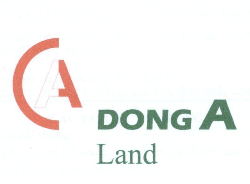 Mẫu nhãn hiệu C A DONG A Land