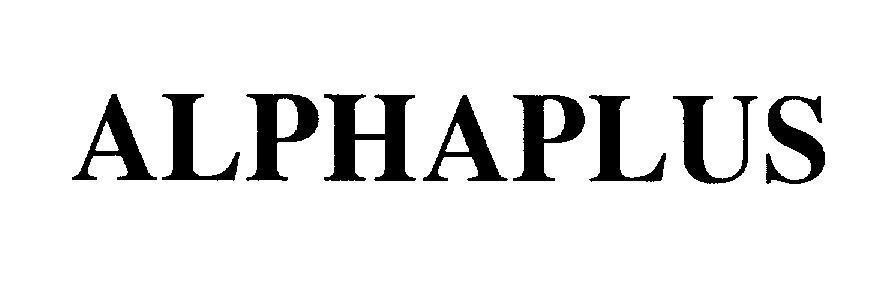 Mẫu nhãn hiệu ALPHAPLUS