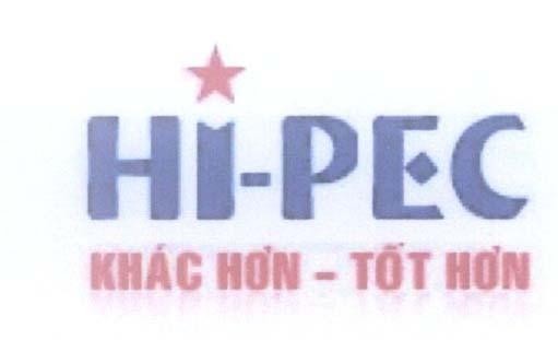 Mẫu nhãn hiệu HI-PEC Khác Hơn - Tốt Hơn