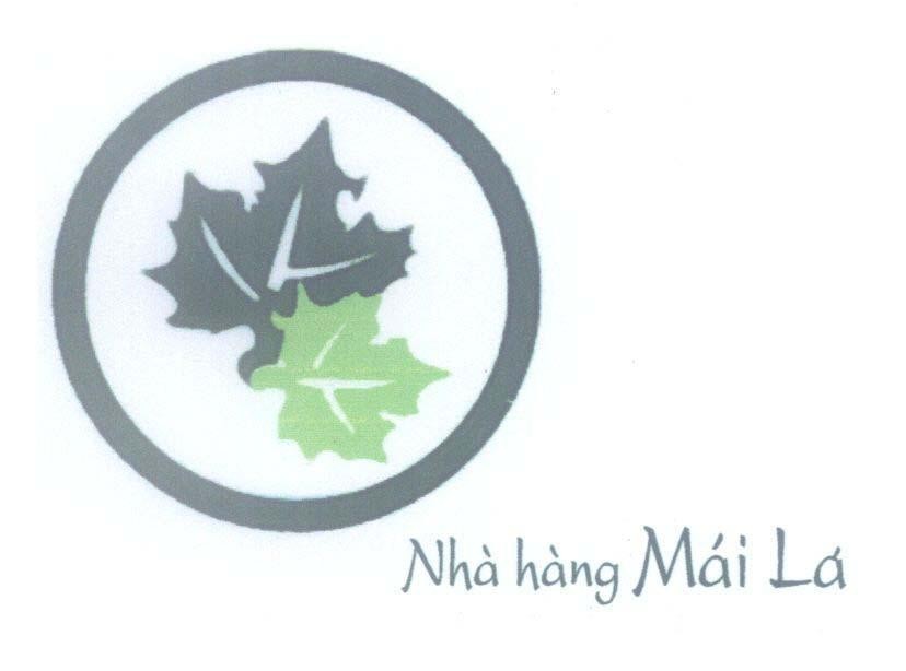 Mẫu nhãn hiệu Nhà hàng Mái Lá