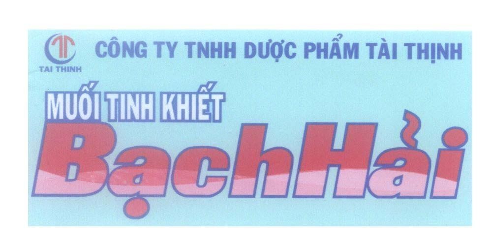 Mẫu nhãn hiệu Bạch Hải Muối Tinh Khiết TT Công Ty TNHH Dược Phẩm Tài Thịnh