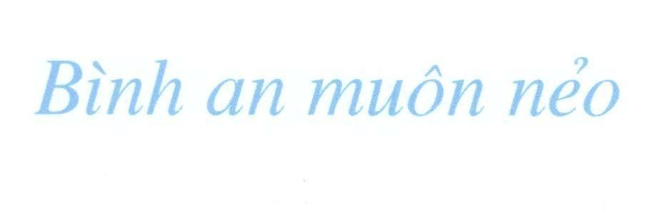 Mẫu nhãn hiệu Bình an muôn nẻo
