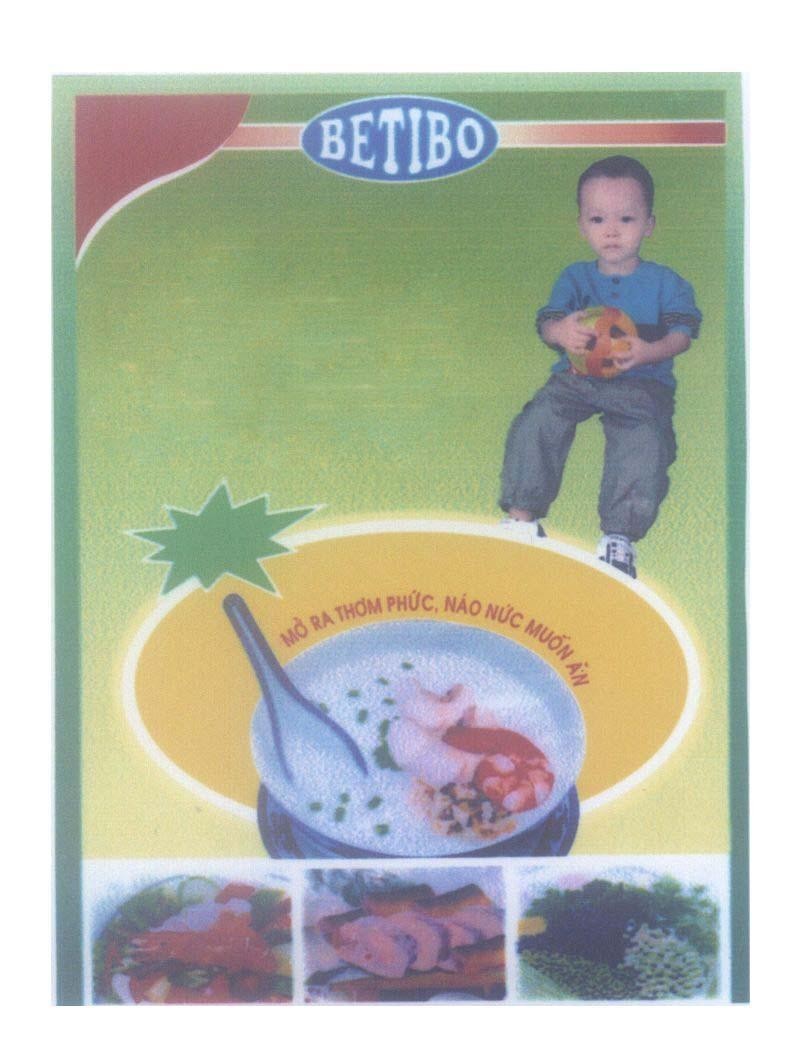 Mẫu nhãn hiệu BETIBO Mở Ra Thơm Phức, Náo Nức Muốn Ăn