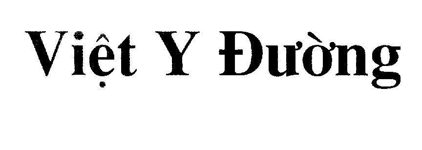 Mẫu nhãn hiệu Việt Y Đường