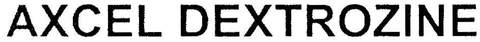 Mẫu nhãn hiệu AXCEL DEXTROZINE