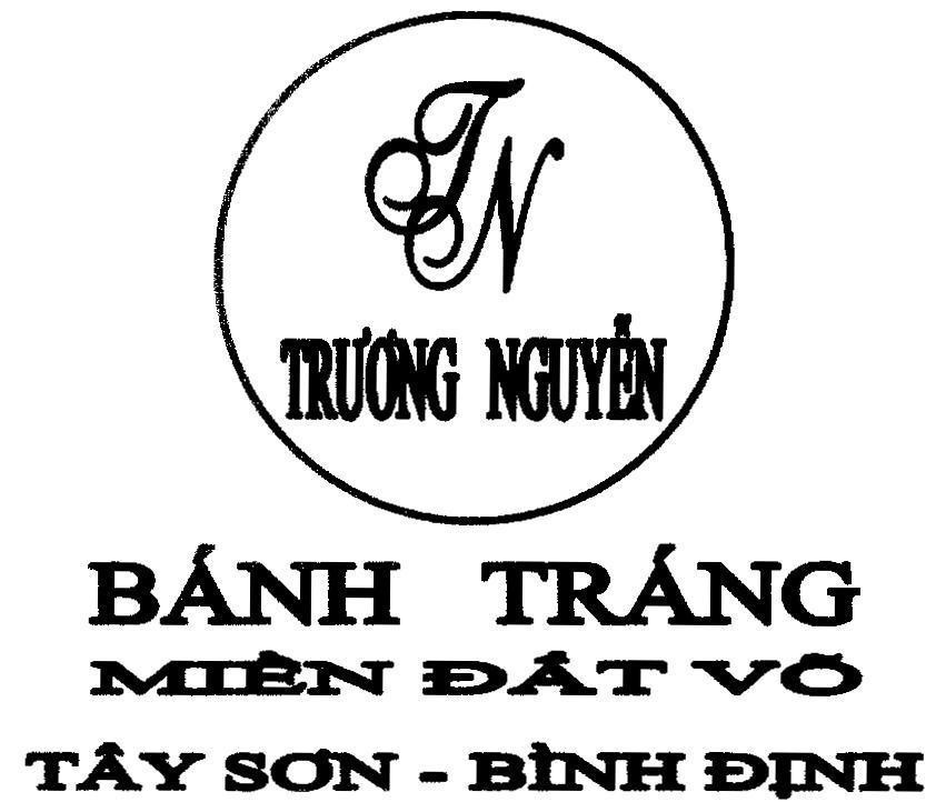 Mẫu nhãn hiệu TN Trương Nguyễn Bánh Tráng Miền Đất Võ Tây Sơn - Bình Định