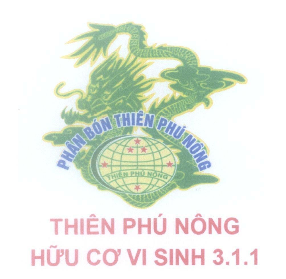 Mẫu nhãn hiệu Phân Bón Thiên Phú Nông Hữu Cơ Vi Sinh 3.1.1
