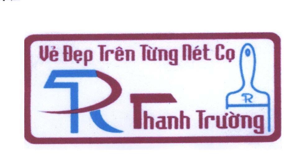 Mẫu nhãn hiệu TR T R Thanh Trường Vẻ Đẹp Trên Từng Nét Cọ