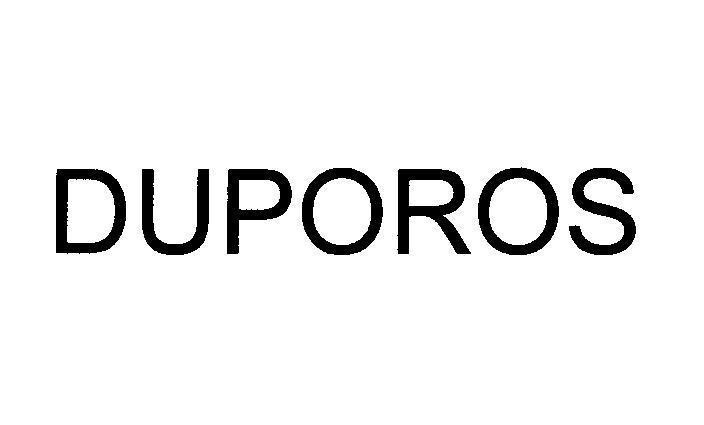 Mẫu nhãn hiệu DUPOROS