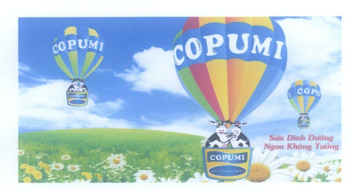 Mẫu nhãn hiệu COPUMI Sữa Dinh Dưỡng Ngon Không Tưởng