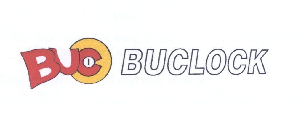 Mẫu nhãn hiệu BUC BUCLOCK