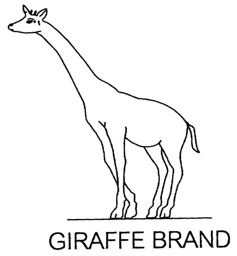 Mẫu nhãn hiệu GIRAFFE BRAND