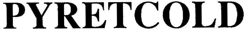 Mẫu nhãn hiệu PYRETCOLD
