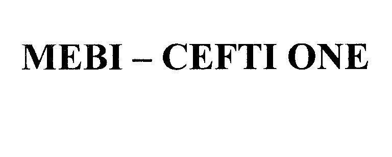 Mẫu nhãn hiệu MEBI - CEFTI ONE