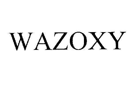 Mẫu nhãn hiệu WAZOXY